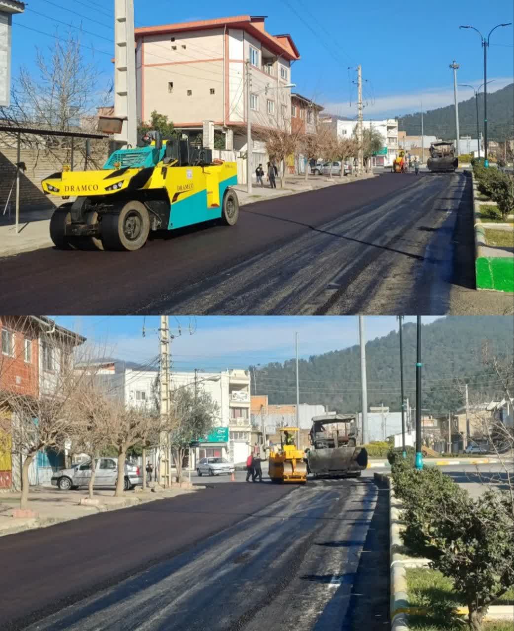 آسفالت ریزی معابر سطح شهر